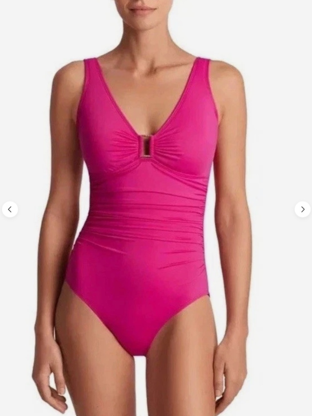 Lauren Ralph Lauren Ring Over the Shoulder One Piece Swimsuit Size 12 11870
